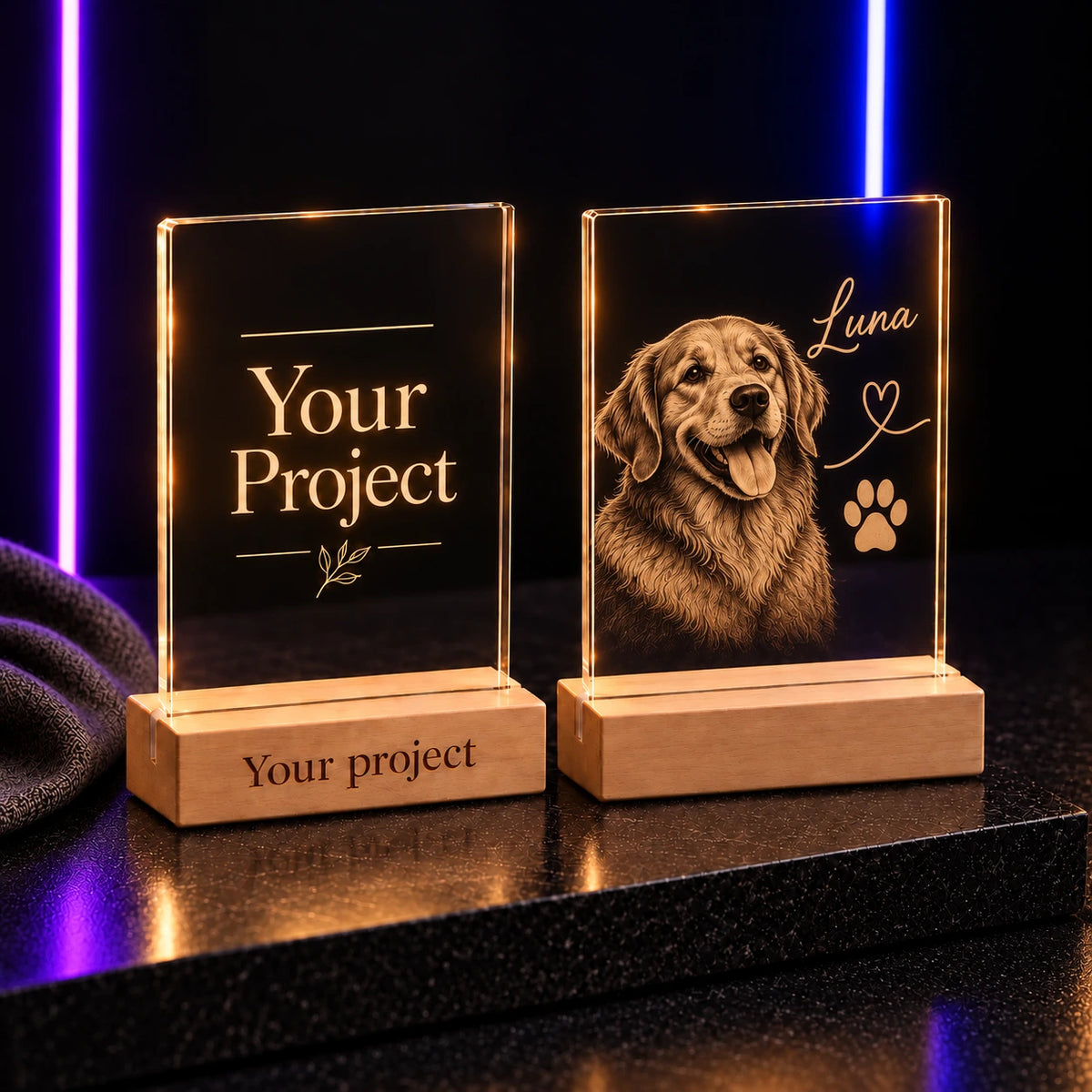 Personalised Acrylic Photo Frame