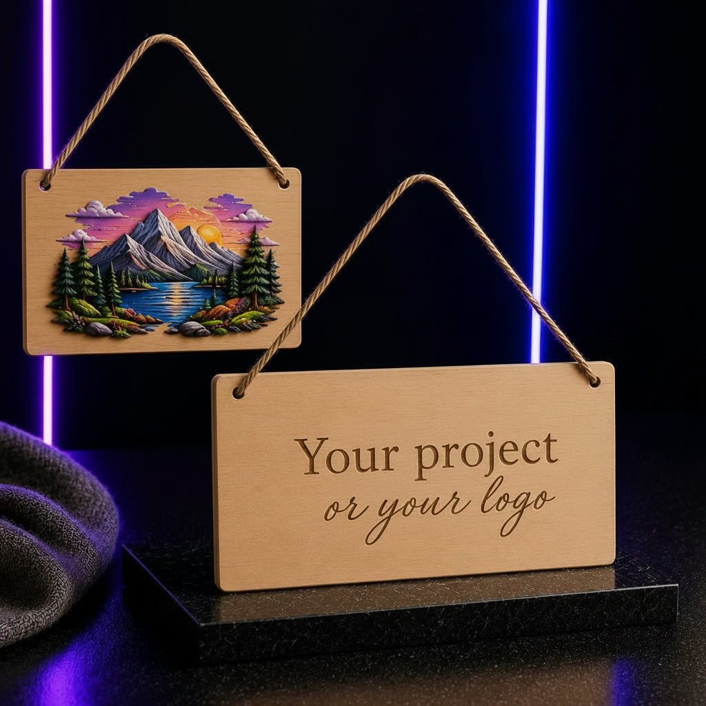 Personalised Wooden Hanging Sign